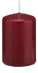 Stumpenkerze FK. 067 BORDEAUX Votivkerze Gastro H60 Ø40mm ca.9h Brenndauer