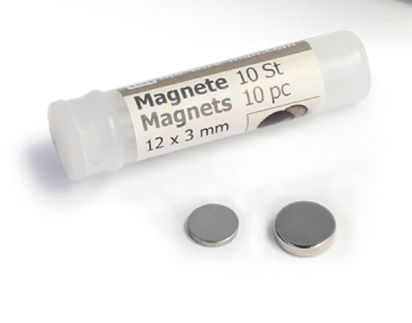 Deko Magnete 10 St.1943 Ø 12mm x Stärke 3mm